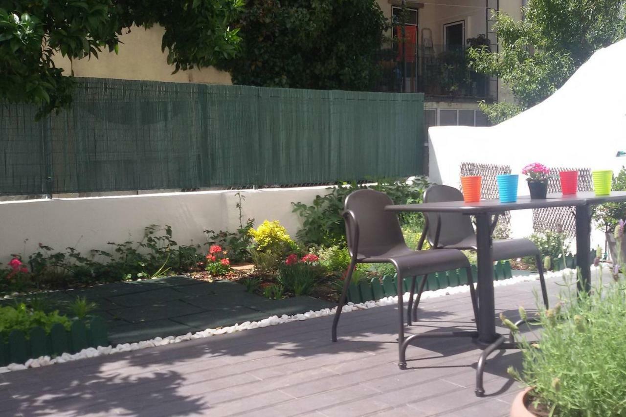 Sunny Orange Garden Apartment In Central Lisboa Екстериор снимка